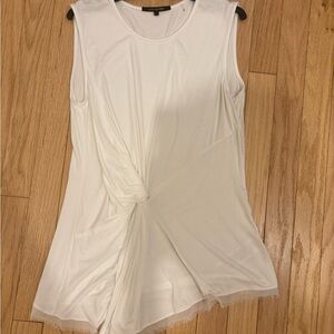 Kobi Halperin White Twist Detail Tank Top